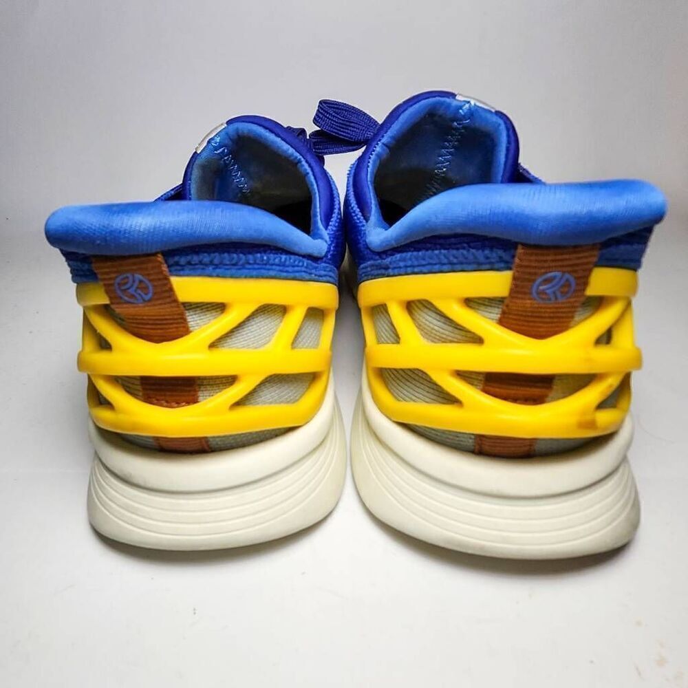 Kizik Athens Mens Hands Free Athletic Running Shoes Blue Yellow Size 7.5 M 9 W - Picture 6 of 7